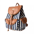 China wholesale canvas leather backpack