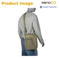 Quanzhou factory high quality leisure army canvas messenger bags for men