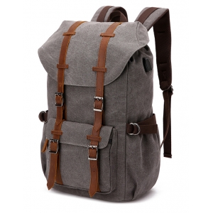 Best Canvas bag USB wash canvas vintage casual backpack men and women travel backpack computer handbag Suppliers